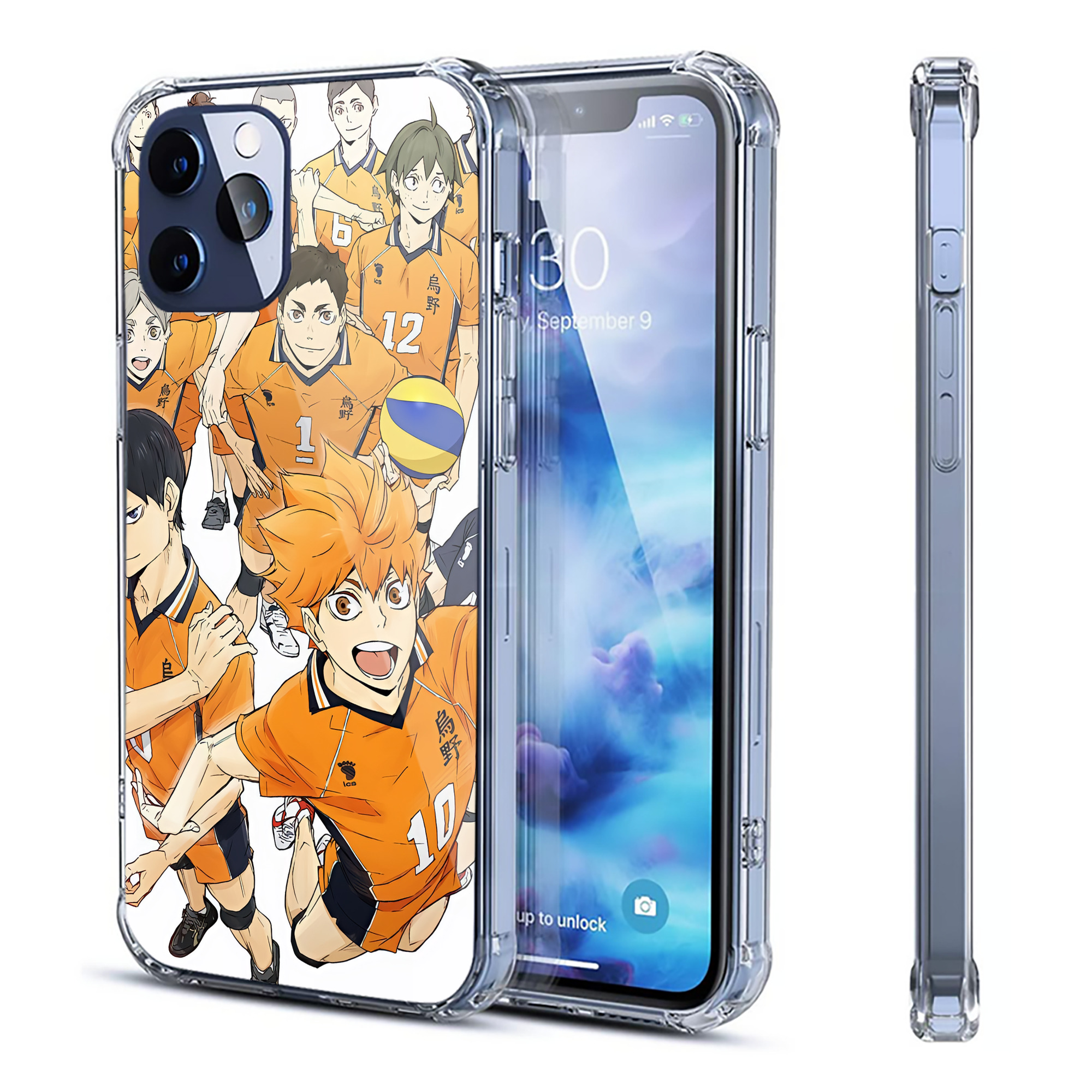 （画像用） ハイキュー!! Haikyu!! 【iPhone 12シリーズ対応】透明スマホケース（クリアソフトケース）